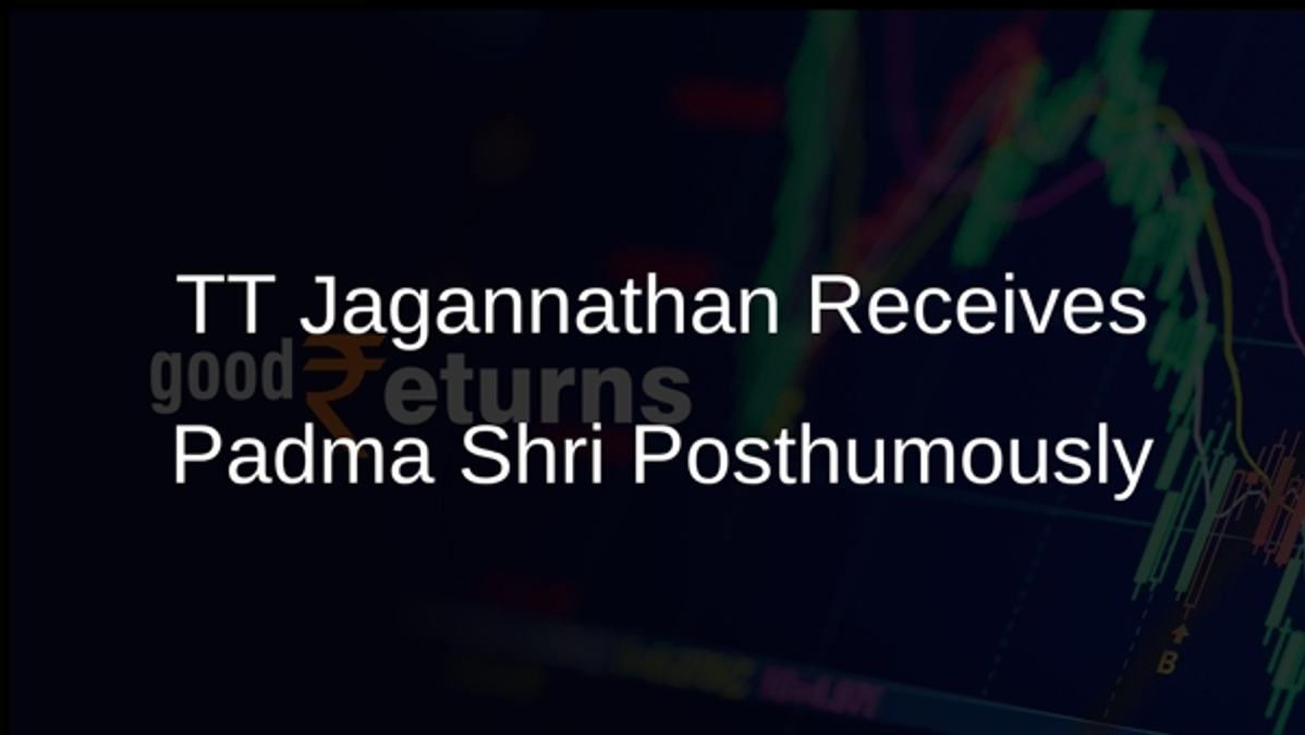 TT Jagannathan Receives Padma Shri Posthumously