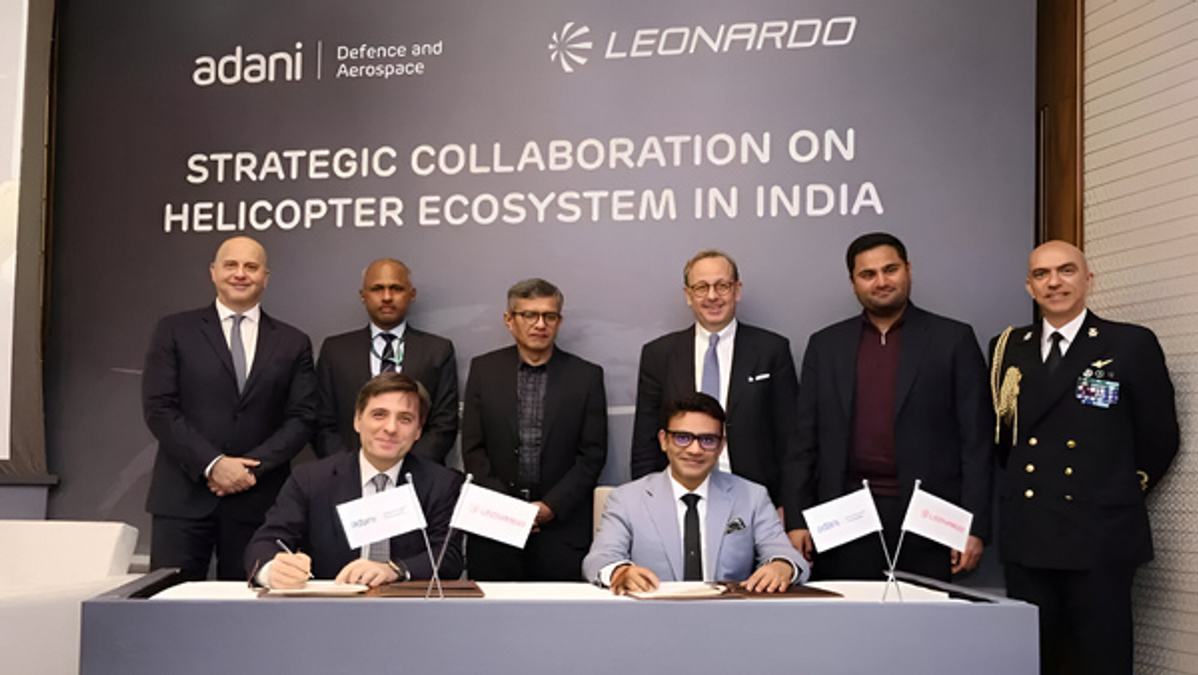 Adani Group  Italian major Leonardo to set up helicopter manufacturing ecosystem in India