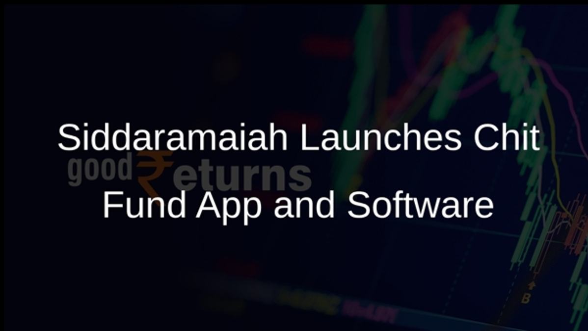 Siddaramaiah Launches Chit Fund App and Software