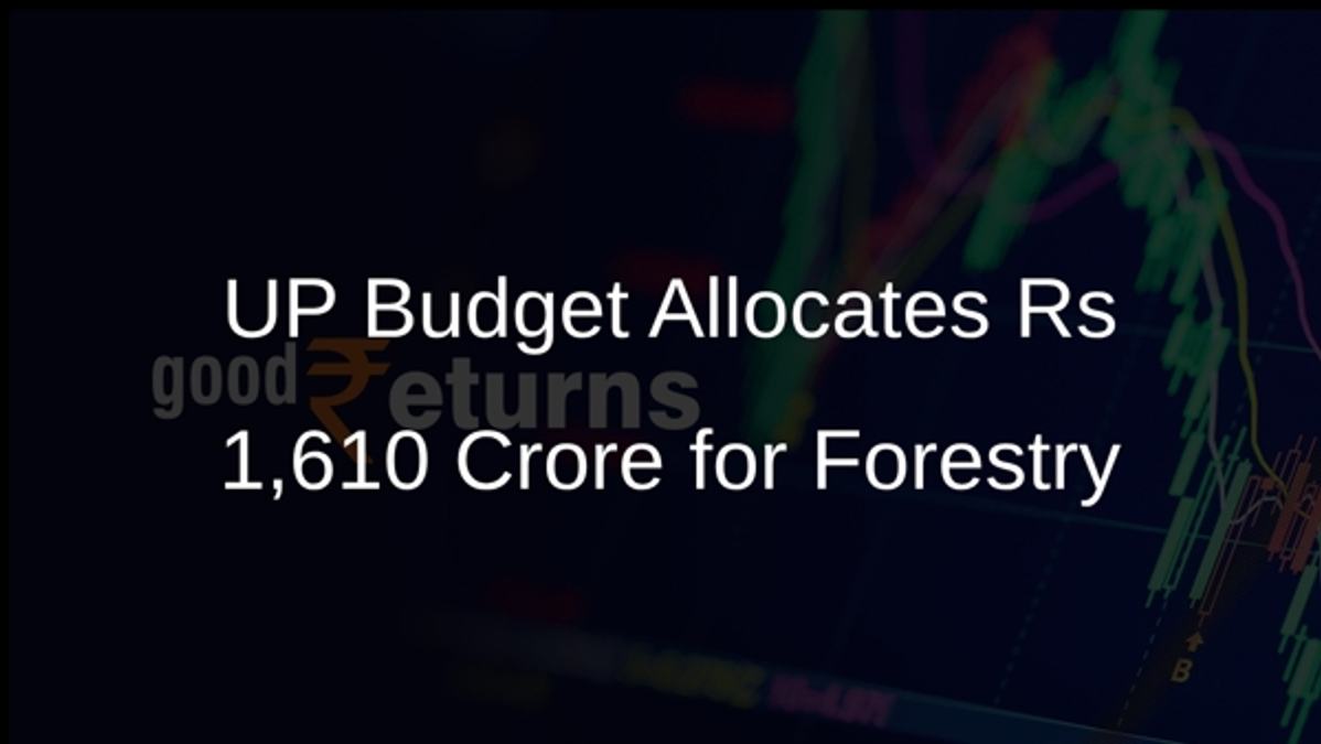 UP Budget Allocates Rs 1,610 Crore for Forestry