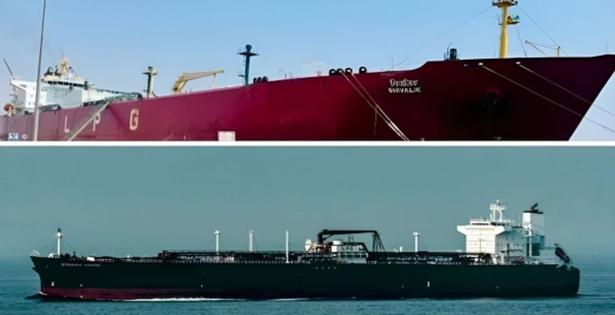 LPG Carriers Shivalik  amp amp  Nanda Passed Strait of Hormuz