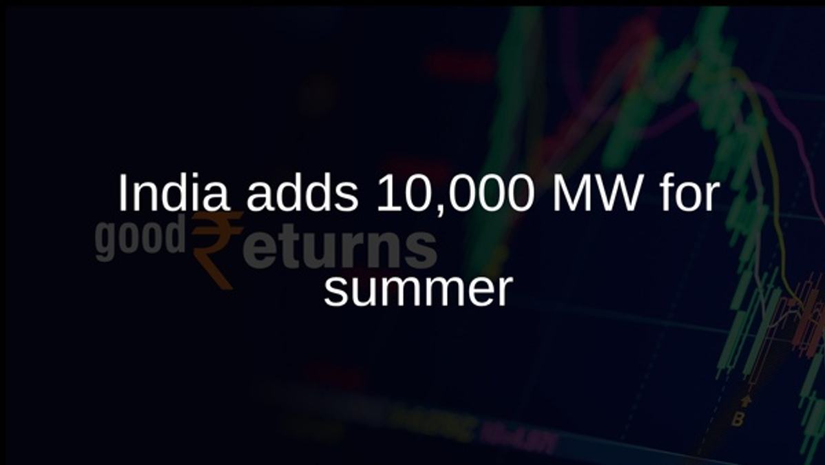 India adds 10,000 MW for summer