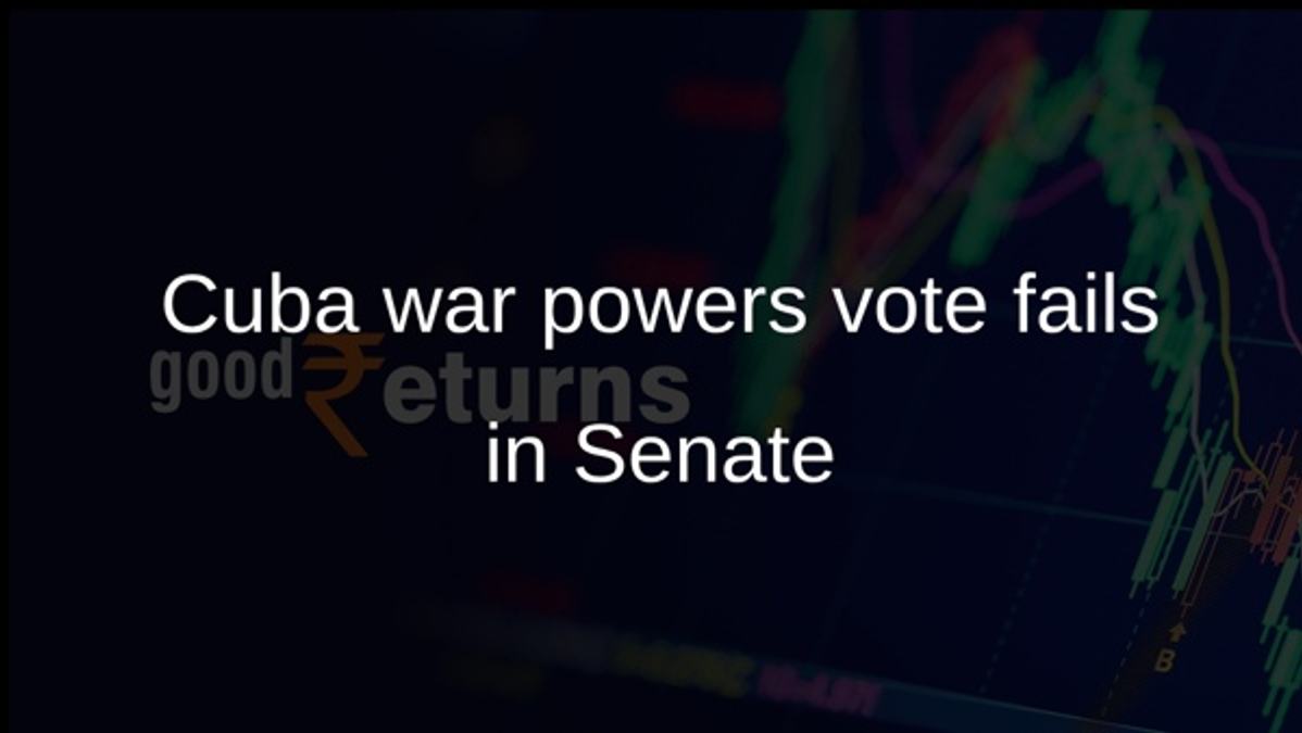 Cuba war powers vote fails in Senate