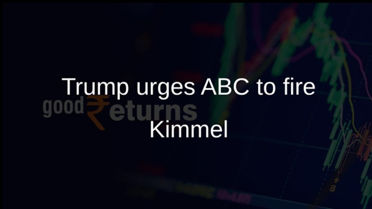 Trump urges ABC to fire Kimmel