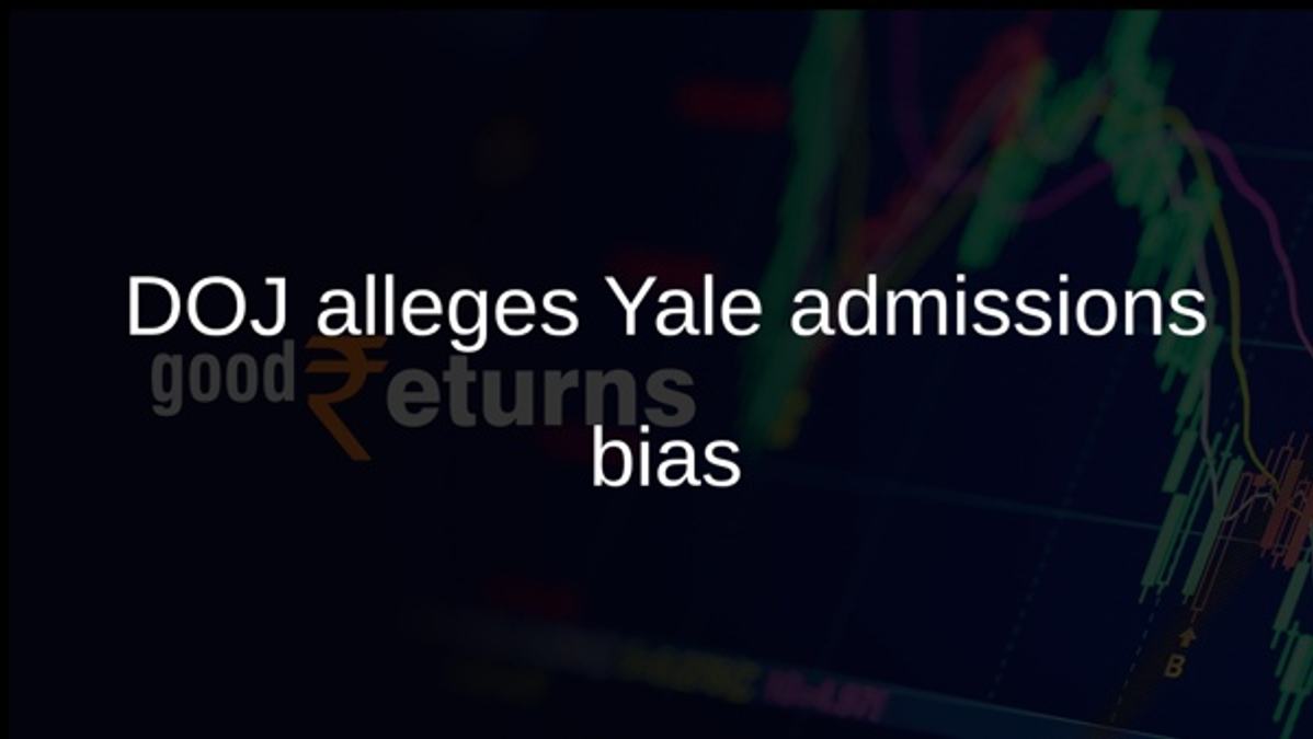 DOJ alleges Yale admissions bias