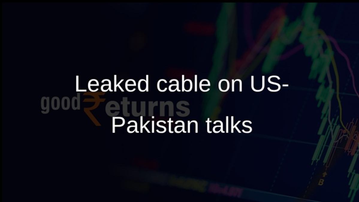 Leaked cable on US-Pakistan talks