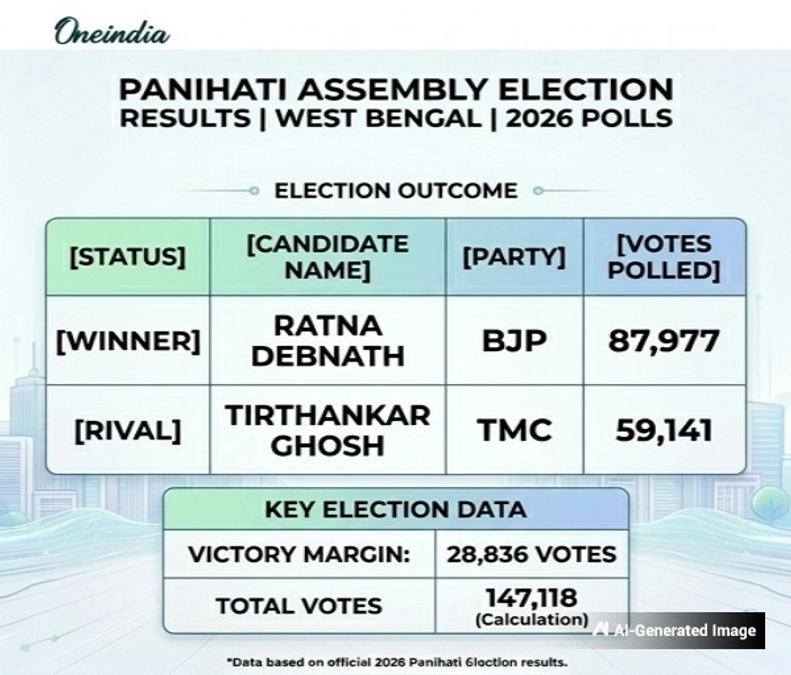 Ratna Debnath Wins Panihati Seat