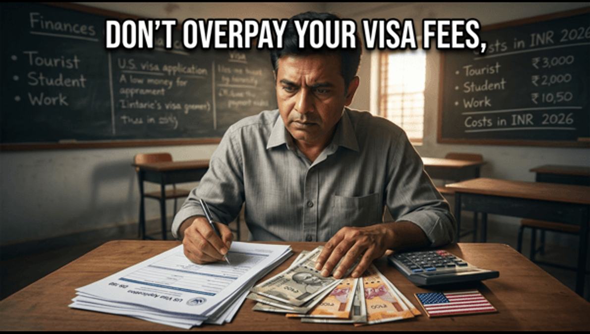 US Visa Cost 2026: Complete Fee Breakdown for Indian Applicants Including Tourist, Student, and Work Visas