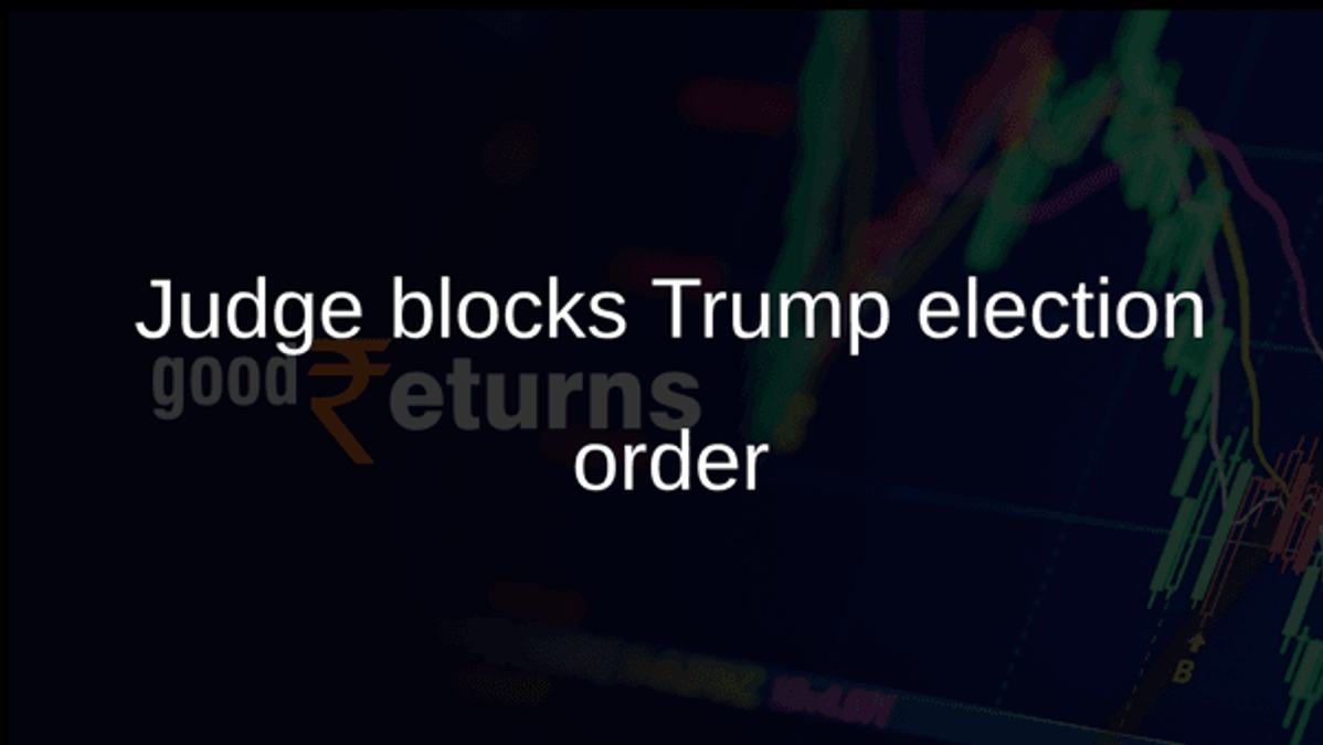 Judge blocks Trump election order