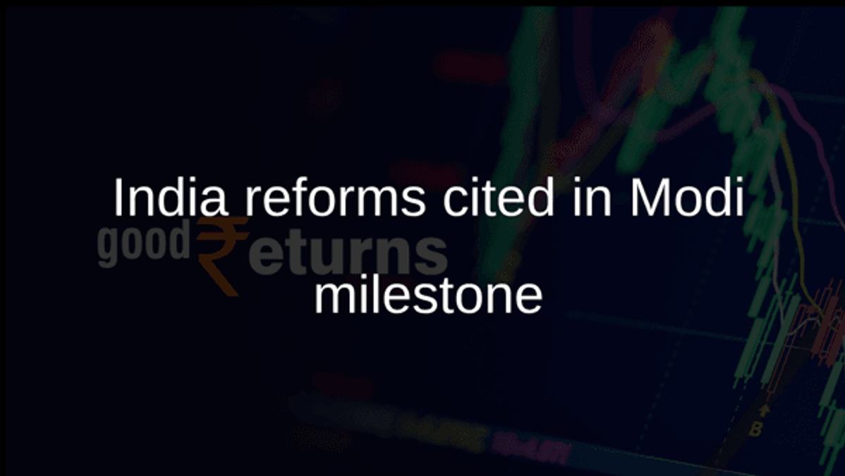 India reforms cited in Modi milestone