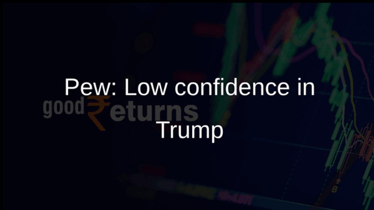 Pew: Low confidence in Trump