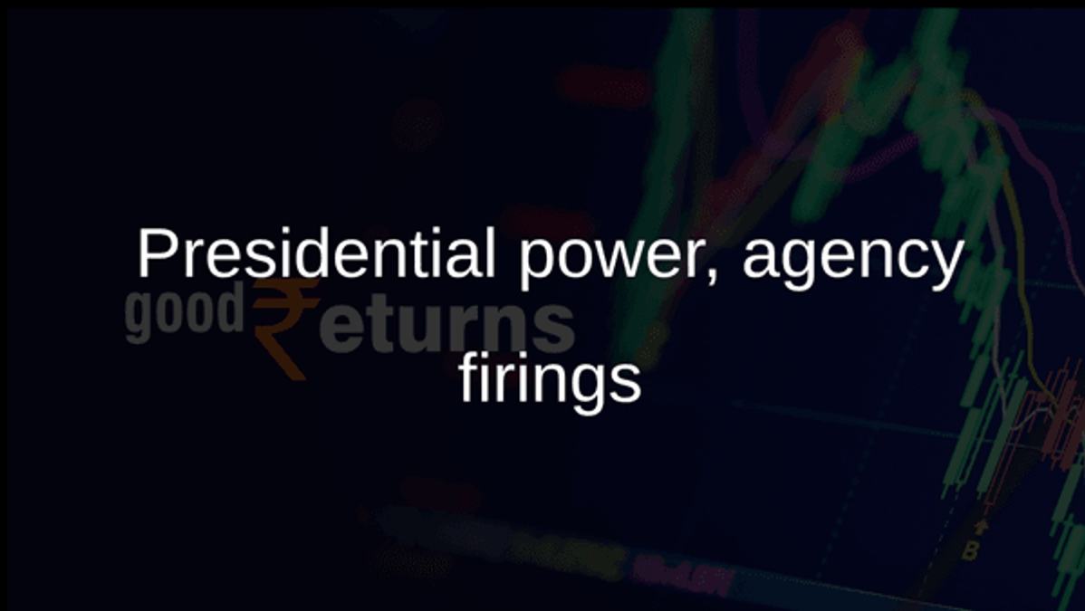 Presidential power, agency firings