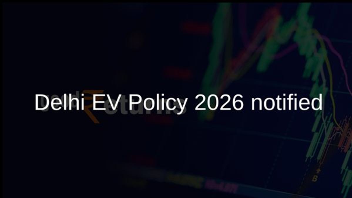 Delhi EV Policy 2026 notified