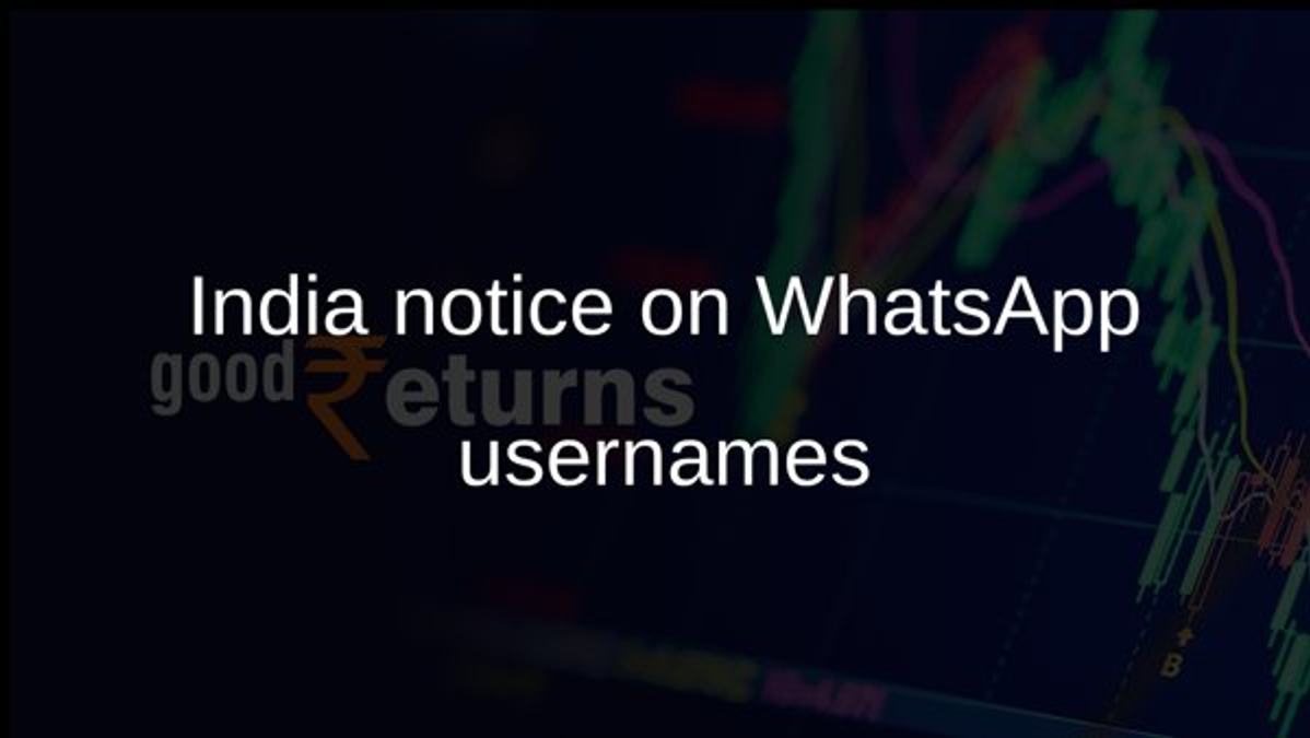 India notice on WhatsApp usernames