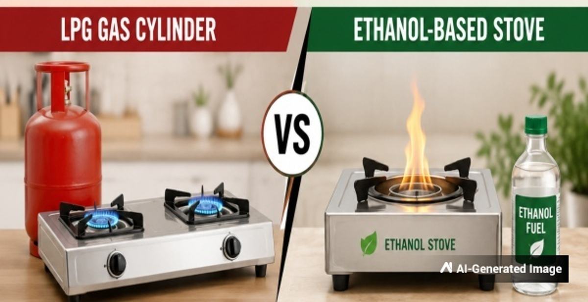 LPG Gas Cylinder vs Ethanol-Based Stove
