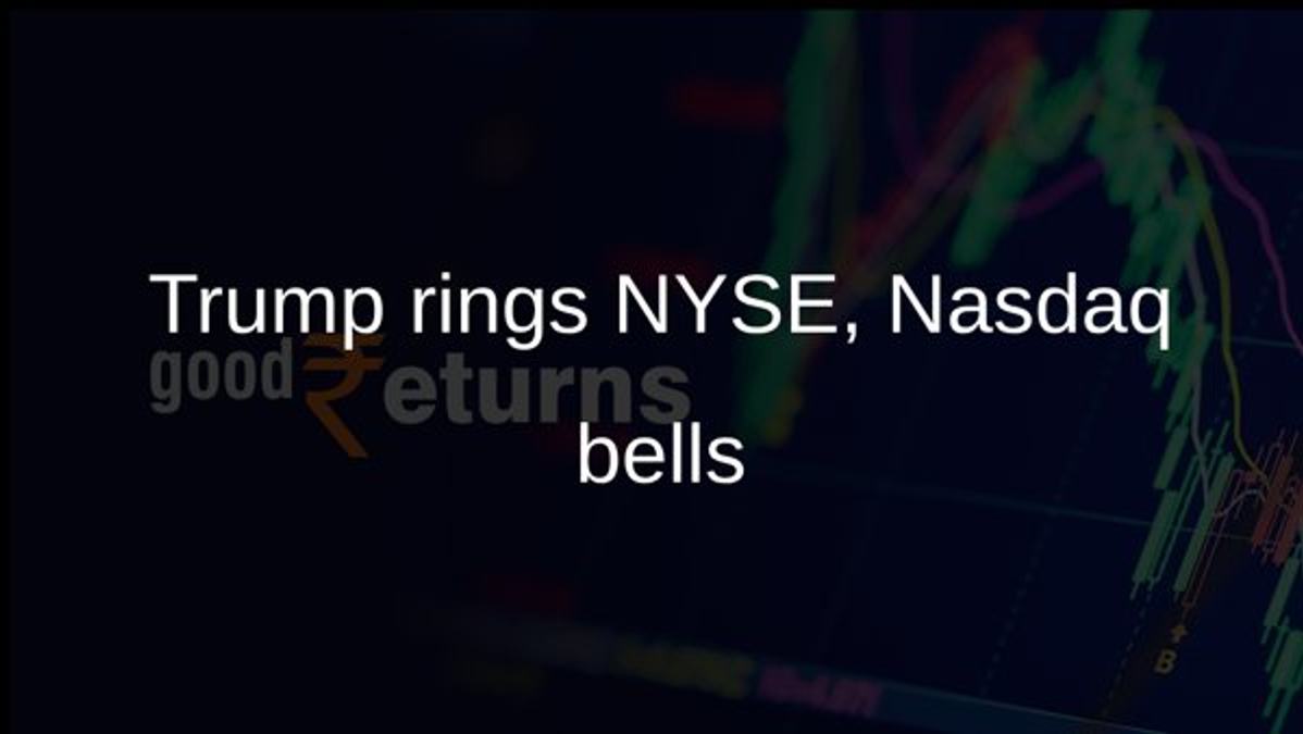 Trump rings NYSE, Nasdaq bells