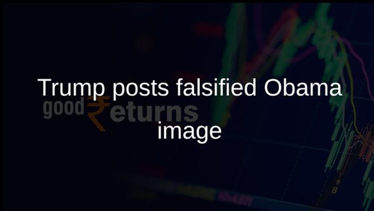 Trump posts falsified Obama image