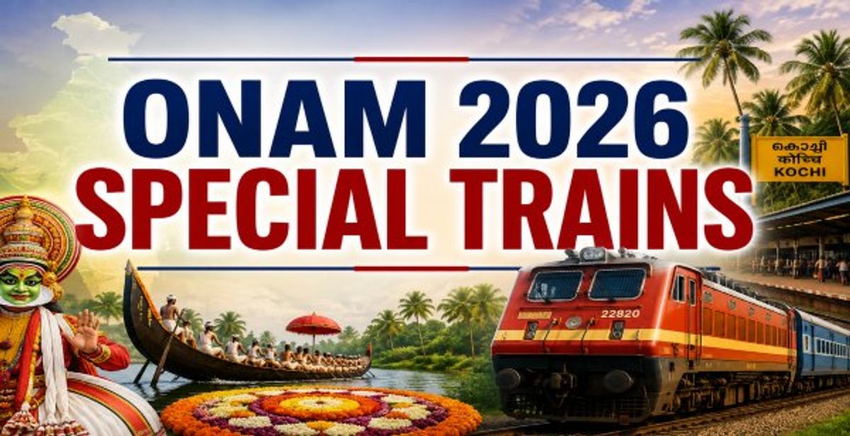 Onam 2026 Special Trains