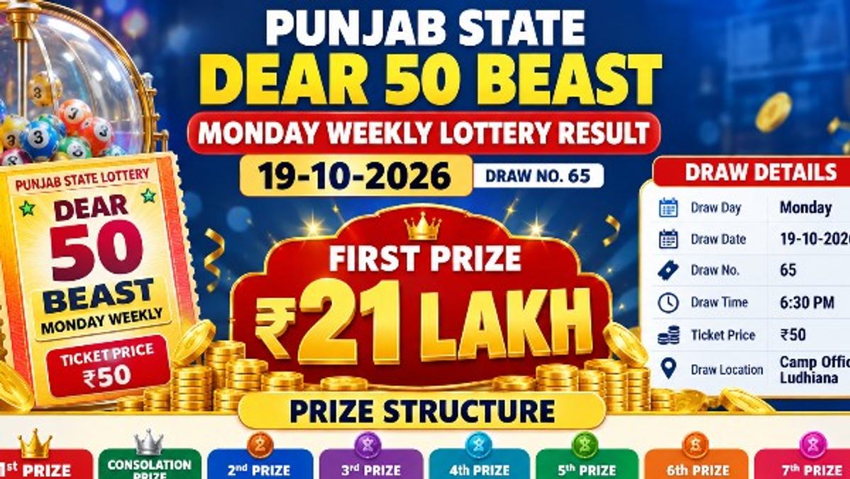 Punjab State Dear 50 Beast Monday
