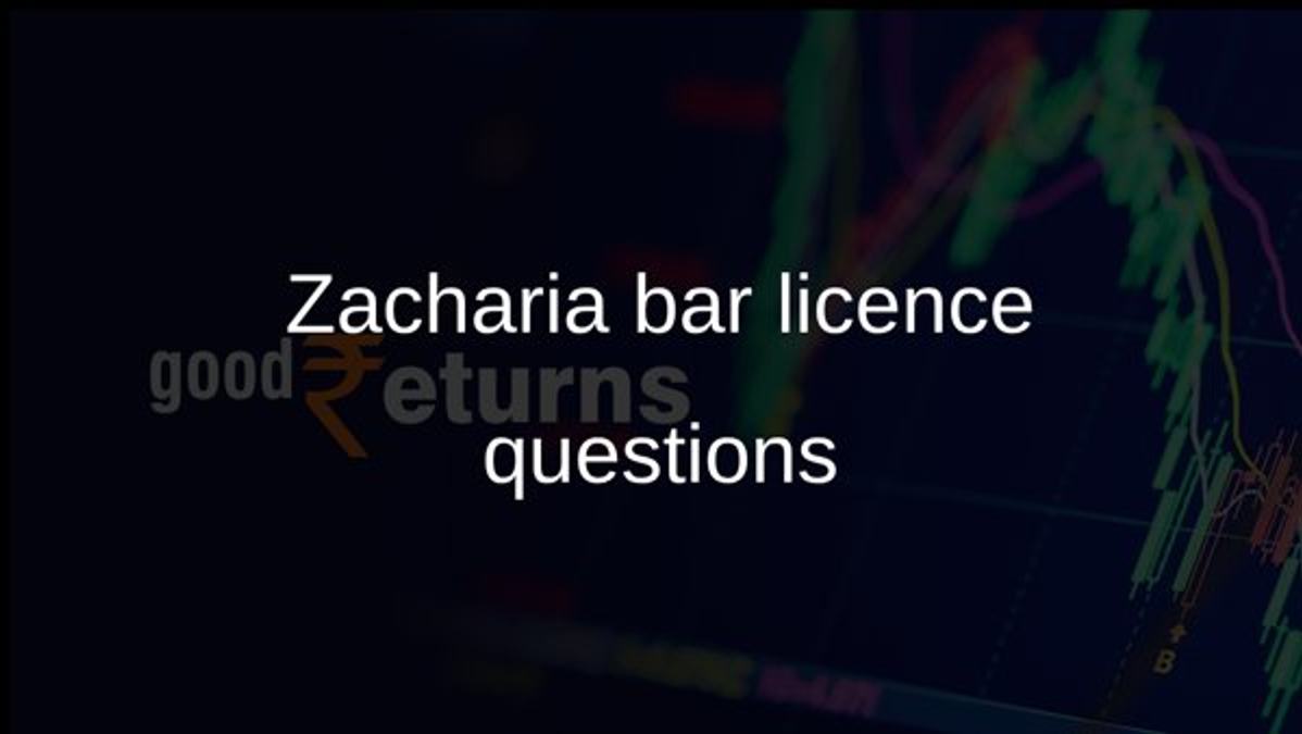 Zacharia bar licence questions