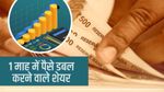 1 महीने में पैसा डबल, जानिए कमाल के शेयरों के नाम