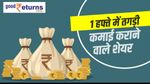 Top 5 Shares: तगड़ रिटर्न देने वाले शेयर, 1 ने तो पैसा डबल तक कर दिया