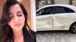 Nora Fatehi Shared first video after Car accident, said- I was shivering, my head hit on window