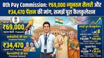 8th Pay Commission: ₹69,000 सैलरी, ₹34,470 पेंशन की मांग, समझें आपकी Salary का पूरा Calculation!