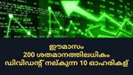 സെപ്റ്റംബറില്‍ 200 ശതമാനത്തിലധികം ഡിവിഡന്റ് നല്‍കുന്ന 10 ഓഹരികള്‍; കൈവശമുണ്ടോ?