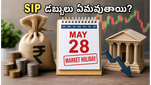 మే 28న స్టాక్ మార్కెట్ సెలవు: మీ SIP డబ్బులు ఏమవుతాయి? ఇన్వెస్టర్లు కచ్చితంగా తెలుసుకోవాల్సిన అసలు విషయం ఇదే!