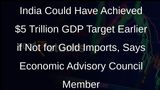India Could Have Achieved $5 Trillion GDP Target Earlier if Not for Gold Imports, Says Economic Advisory Council Member