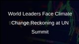World Leaders at UN Climate Summit: Act Now or Perish