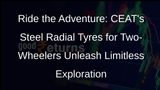 CEAT Ventures into Steel Radial Tyres for Two-Wheelers, Targets Premiumisation