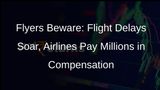 Flight Delays in January Cause Chaos for Passengers, Airlines Pay Hefty Compensation