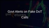Government Alerts on Fraudulent Calls Posing as DoT Threatening Mobile Disconnection