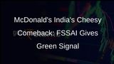 McDonalds India Rejoices: Cheese Returns to Product Names Post FSSAI Verification