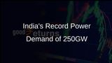 India Achieves Historic Peak Power Demand of 250GW Due to Heatwave