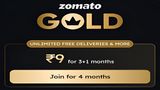Zomato Flash Sale: Zomato Gold Memberships Now Available for Just Rs.9 for 4 Months