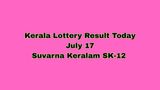 Kerala Lottery Result Today, July 18: Suvarna Keralam SK-12 Winning Numbers Announced; 1st Prize Rs. 1 Crore