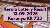 Kerala Lottery Result On 13-09-2025 For Karunya KR 723 Lucky Draw: Rs 1 Crore First Prize; Full Winners List