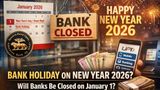 Bank Holiday on New Year 2026? Will Banks Be Closed on January 1 Across India? Check the RBI Holiday List