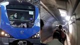 Watch: Chennai Metro Train Stuck Underground as Passengers Walk Through Tunnel After a Technical Issue