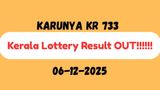 Kerala Lottery Result Today, DEC 6: Karunya KR 733 Result Declared; Check Rs. 1 Cr Winning Numbers Now!