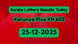 Kerala Lottery Result Today, 25th Dec: Karunya Plus KN 603 Draw Announced; Who Won the 1st Prize?
