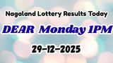 Nagaland DEAR Lottery 1PM Result OUT Today, 29 DEC: Check Dear RISE Monday Rs. 1 Crore 1st Prize Winner
