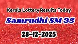 Kerala Lottery Result Today, 28th DECEMBER: Samrudhi SM 35 Results Announced; Check 1st Prize Winners & Claim