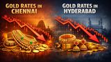 Gold Rates CRASH Severely! Gold Rate In Hyderabad Drops Rs 82,300, Falls In Chennai Too; 24K, 22K, 18K Gold