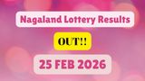 Nagaland Lottery 1PM Result Out Today: Dear Morning Lucky Draw 25 February for Rs. 1 Cr Bumper Prize