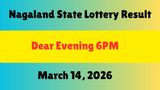 Nagaland Lottery Results OUT; Dear Evening 6PM Saturday Lottery Result 14-06-2026; Find Out The Winners