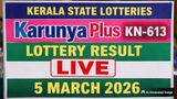 Kerala Lottery Result Today, 5 March 2026 LIVE: Karunya Plus KN-613 Lucky Draw Winners List For Rs 1 Crore